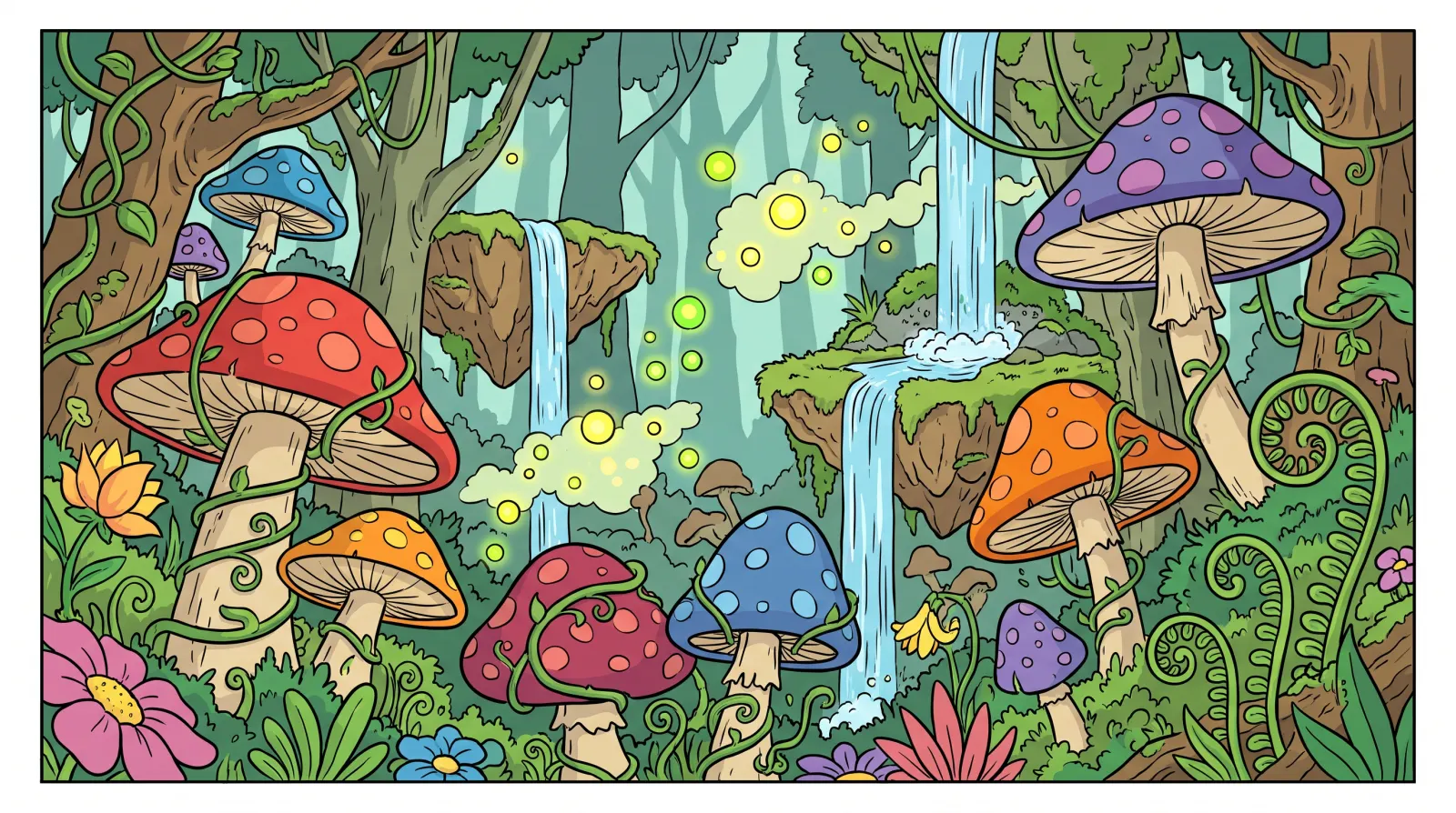 Illustration d’ambiance pour Rayman Legends