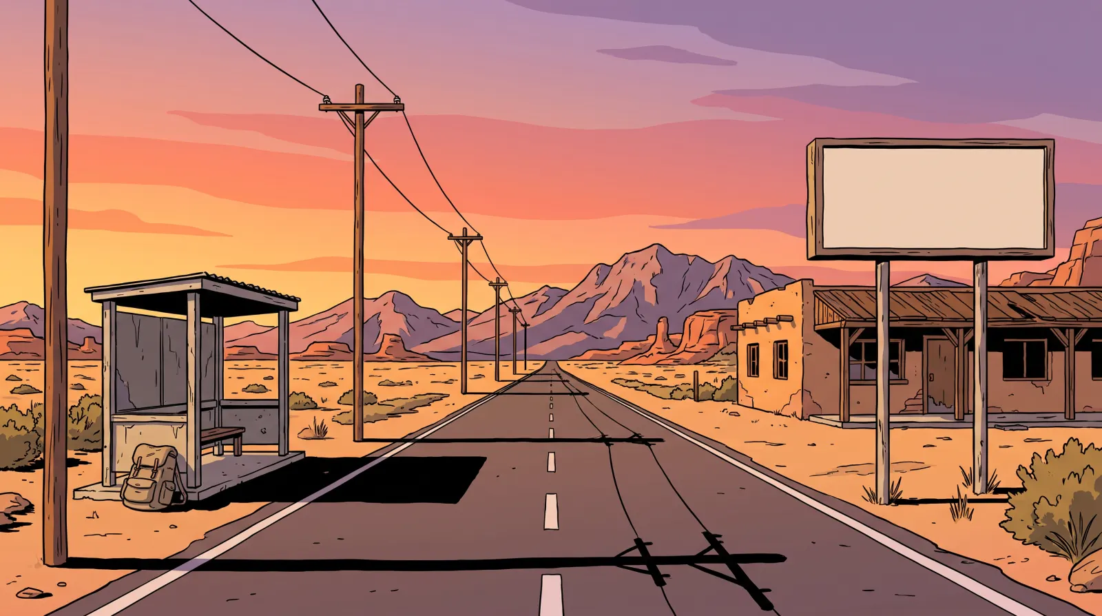 Illustration d’ambiance pour Road 96