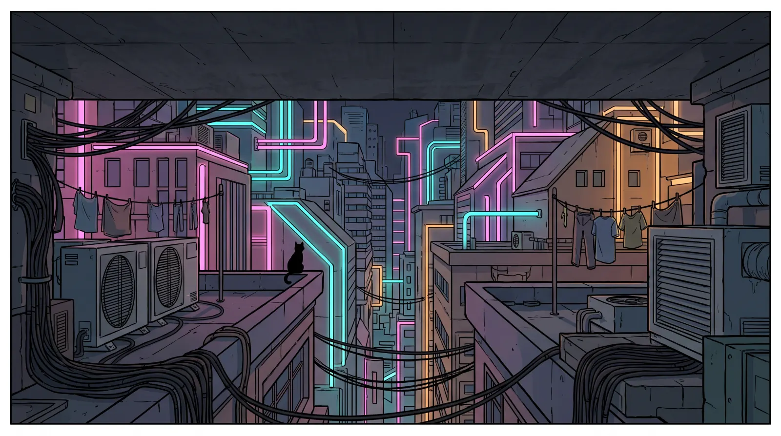 Illustration d’ambiance pour Stray