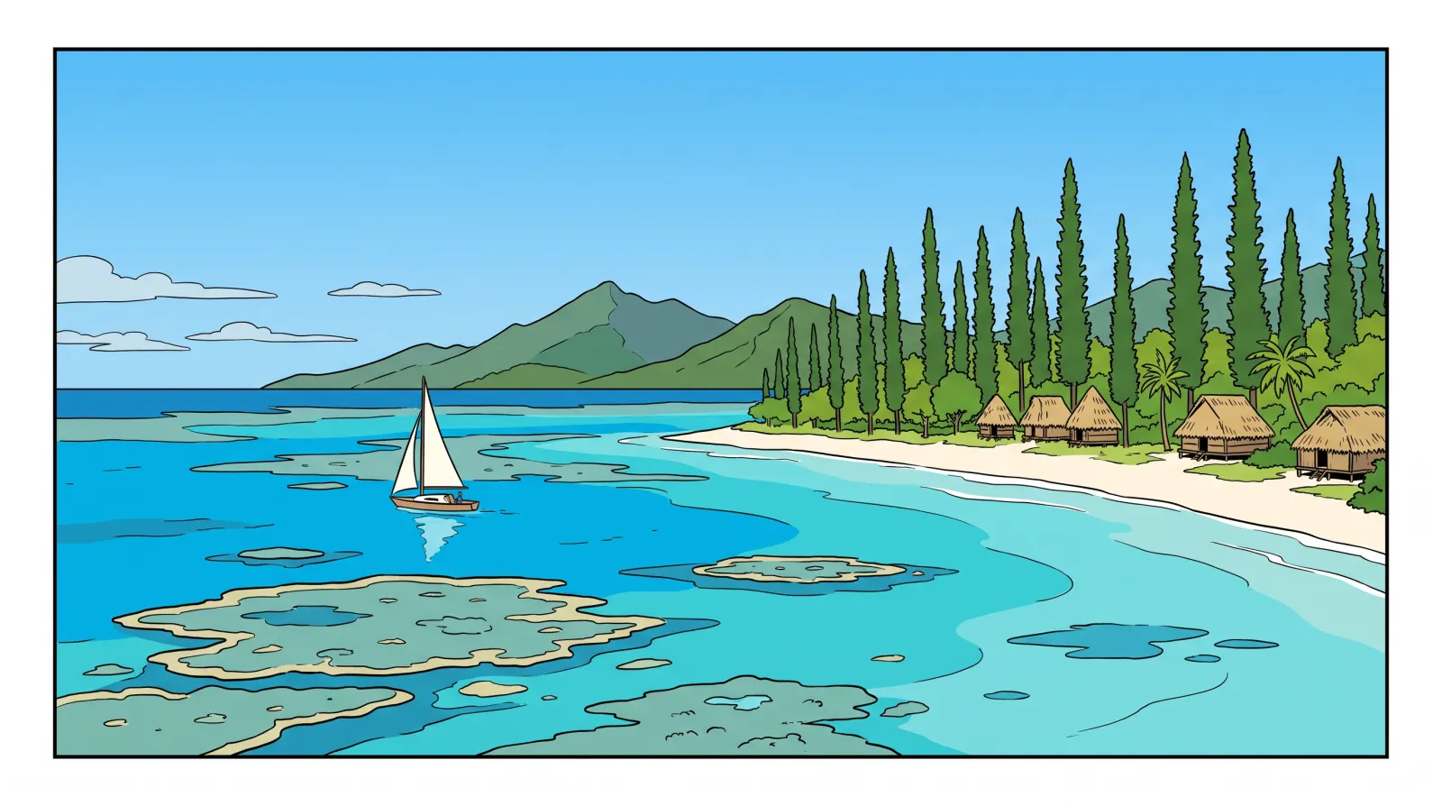 Illustration d’ambiance pour Tchia